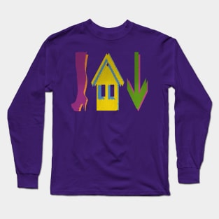 Boots. House. Down. Long Sleeve T-Shirt